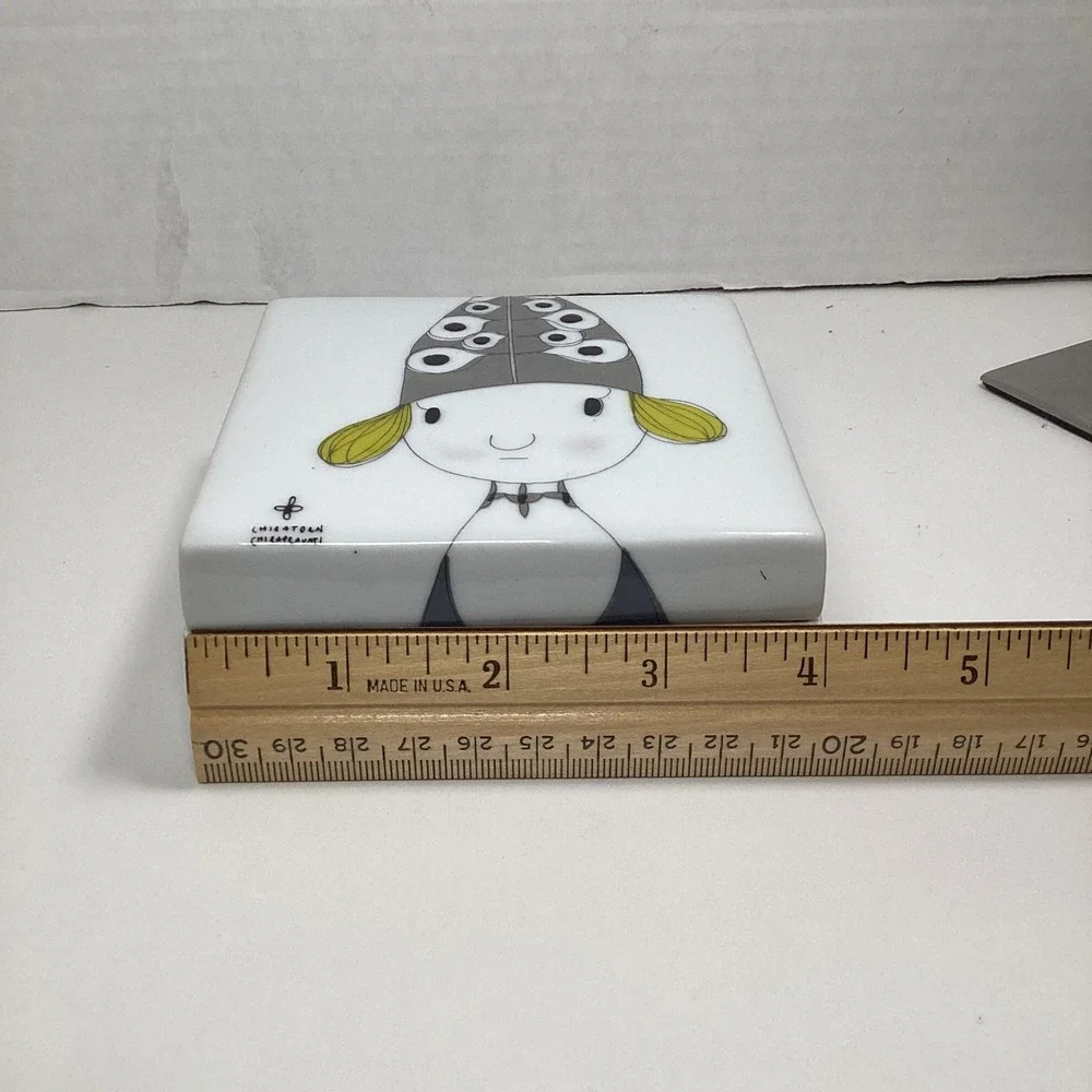 Tozai Home Chiratorn Chirapravati Palais de Baan Mor Ceramic Trinket Box 4x4x2
